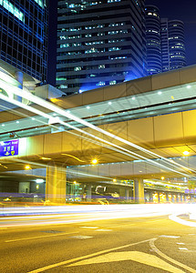 香港市风景 晚上堵车图片