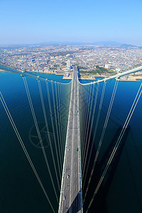 桥观望神户运输城市建筑学海岸建筑海洋基础设施海峡天空蓝色图片