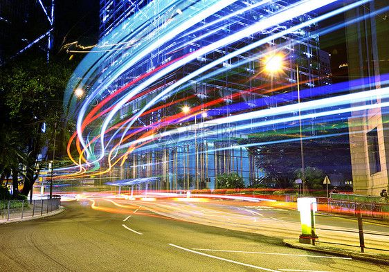 城市交通繁忙蓝色建筑学街道市中心运输运动商业速度建筑金融图片