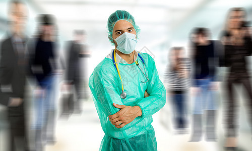 医生保健专家工人病人外套职业疾病治疗卫生蓝色图片