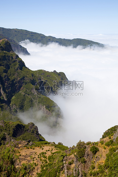 马德拉岛风景天气远足爬坡岩石蓝色旅游天堂天空太阳图片