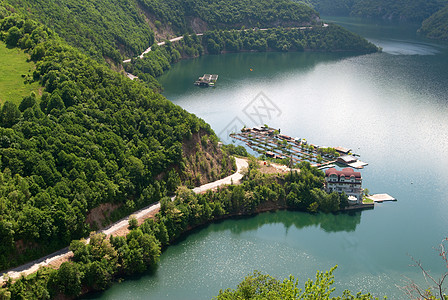 哈尔斯塔特湖湖景观吸引力游客木头晴天旅游旅行历史村庄房子假期背景