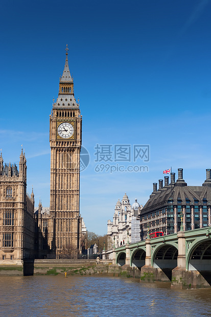 伦敦大班汽车旅馆交通天空出租车议会旗帜历史首都房屋城市建筑学图片