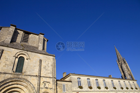 圣埃米利翁遗产城市村庄寺庙大教堂地标建筑旅行建筑学入口图片