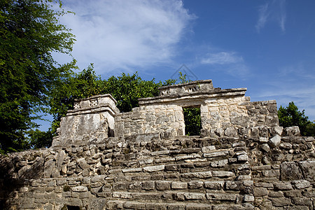 图卢建筑建筑学废墟考古学寺庙岩石楼梯地标旅行历史图片