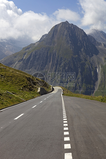 山山公路公园旅游路线顶峰沥青岩石曲线风景天空国家图片