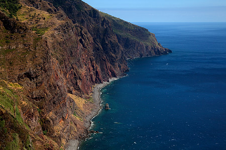 海岸线海洋旅游植被海滩波浪天空动物群蓝色风景石头图片