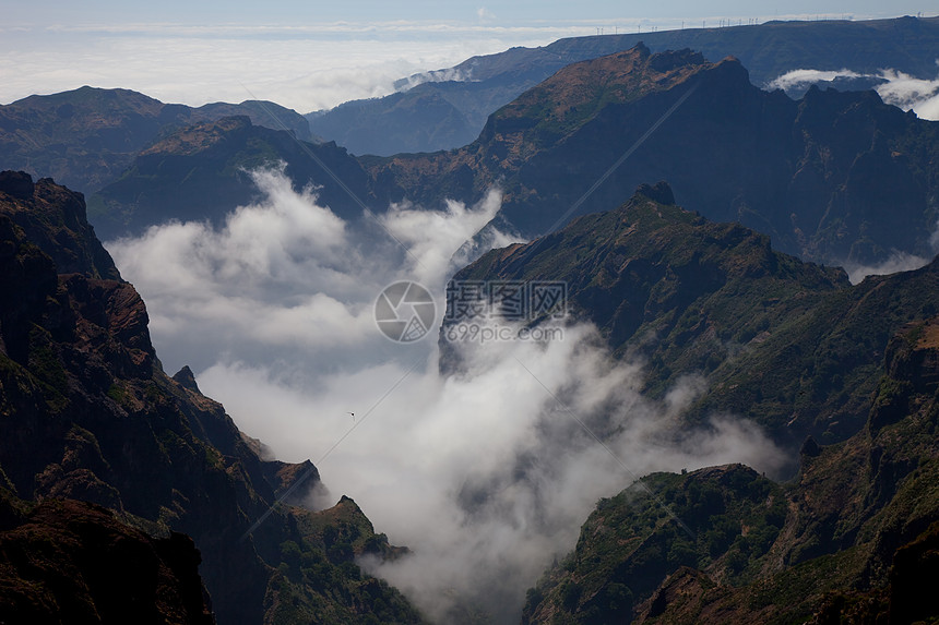 山山脉远景天气太阳远足岩石旅行天堂爬坡旅游风景图片