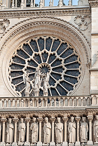 卡瑟德拉勒圣母圣母院的罗塞特蓝色雕像城市大教堂装饰品天空建筑宗教艺术教会图片