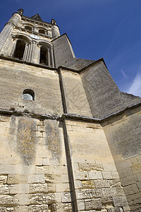 圣埃米利翁入口石头村庄建筑旅行大教堂世界历史性遗产古董图片