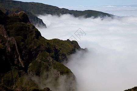 云旅行荒野蓝色岩石天气石头天空山脉悬崖首脑图片