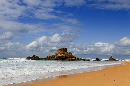 海滩沙滩环境砂岩旅行海洋海岸悬崖风景场景蓝色地标图片