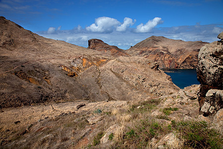 马德拉全景火山海岸线兴趣石头自然天空旅游岩石小路图片