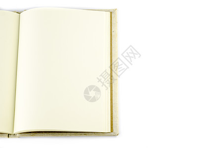 打开日记写作教育空白白色笔记软垫商业水平笔记本页数图片