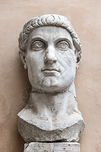 意大利罗马君士坦丁大帝巨神像意大利罗马建筑学帝国石头大理石框架旅游男人观光文化大教堂图片