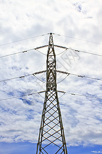 高压电塔电压活力电线环境技术通讯力量建造网格邮政图片