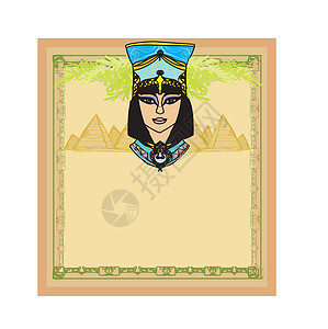 埃及女王克列奥佩特拉Cleopatra 框架大篷车月亮探险家沙丘假期旅游宗教动物地理棕榈图片