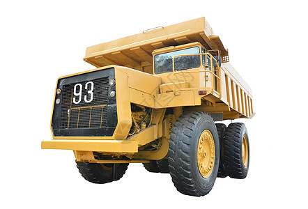 采矿卡车白色石场黑色矿业运输货运机器煤炭机械车辆图片