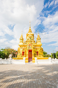 Wat 切迪钟天空寺庙宗教古董文化佛教徒旅游金子城市丁字裤图片