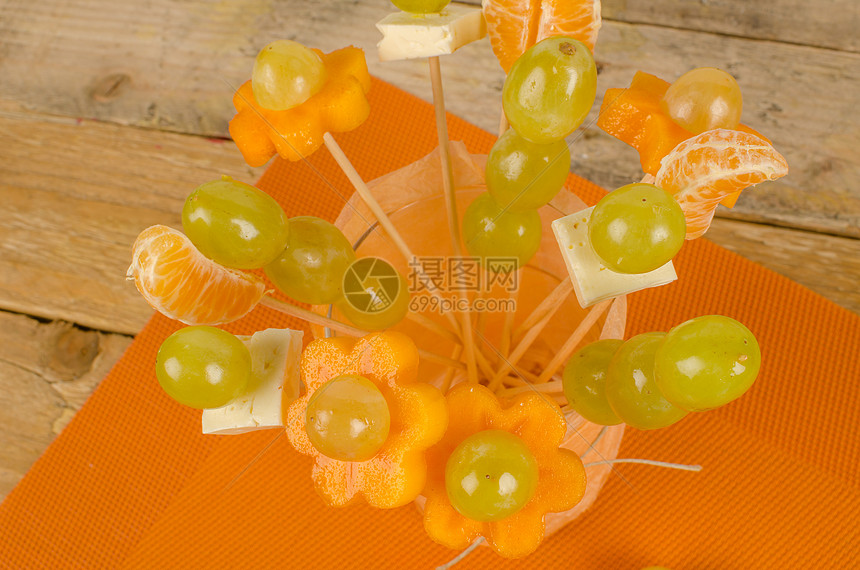 水果孩子甜点美食橙子变化孩子们盘子创造力水平饮食营养分类图片