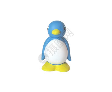 玩具企鹅娱乐潜水游泳孩子们婴儿动物橡皮蓝色翅膀图片