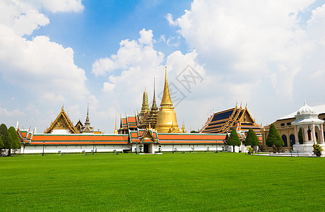 泰王国的寺庙宗教传统游客房子旅行古董历史精神旅游蓝色图片