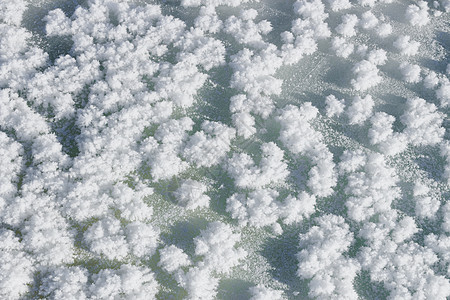 冰晶晶体团积雪天然本底图片