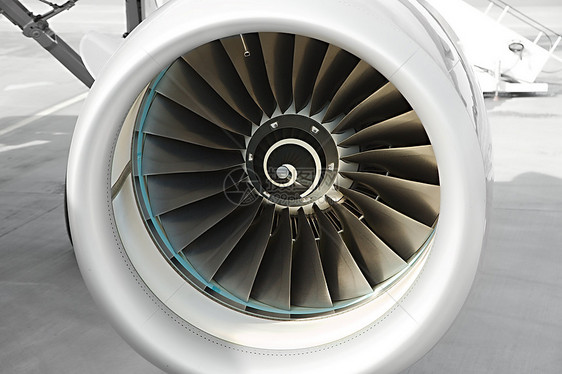 喷气涡轮机扇子飞机场齿轮力量工程飞机金属翅膀机器发动机图片