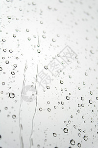 倾斜窗口的雨滴水滴团体窗户反射液体灰色天气玻璃图片