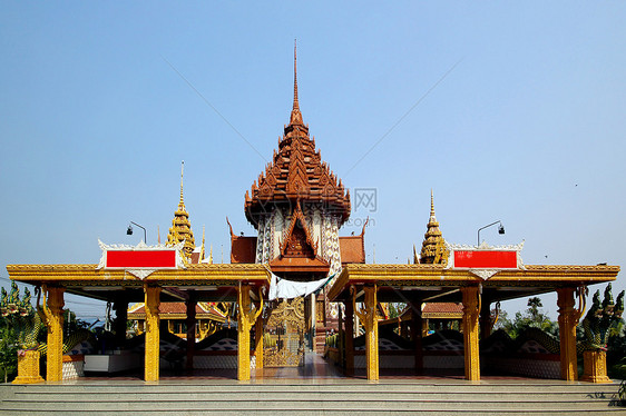 泰国寺庙风景宗教建筑文化背景宝塔地方目的地历史旅游图片