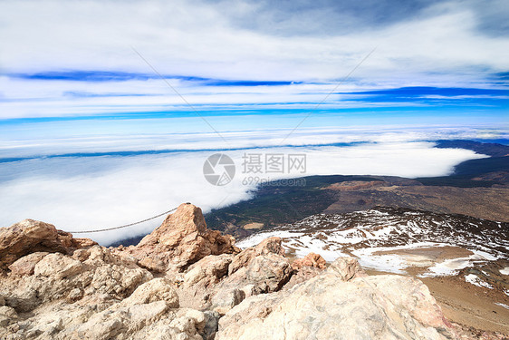 火山顶端的硫化物图片