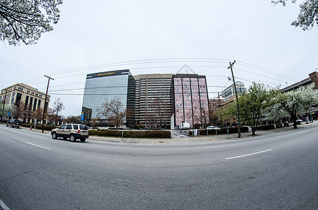 Columbia市中心 南部cololina 在寒冷的一天天际街道办公楼建筑市中心大街城市场景景观结构图片