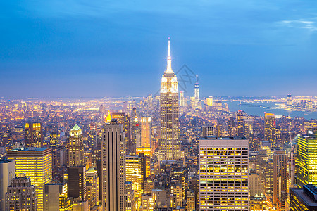 纽约市天际黄昏商业城市正方形港口金融办公室都市建筑学摩天大楼帝国图片