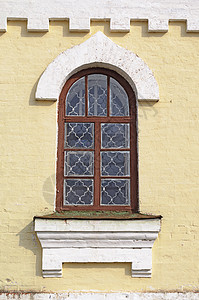 古代教会的窗口背景图片