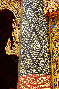 金金柱艺术手工装饰品文化红色竹子奢华古董棕色金子图片