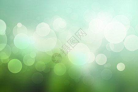 使用软绿色颜色的抽象bokoh背景图片