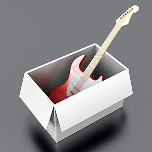 吉他在博零售案件插图正方形船运电吉他岩石音乐会唱歌金属图片