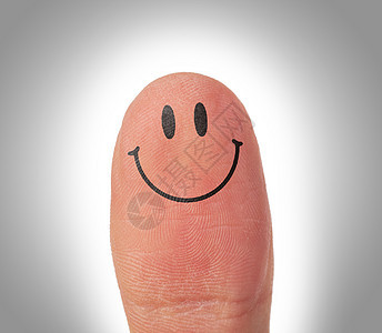 手指上带着笑脸的女拇指乐趣白色微笑喜悦男人女士卡通片社会商业图片