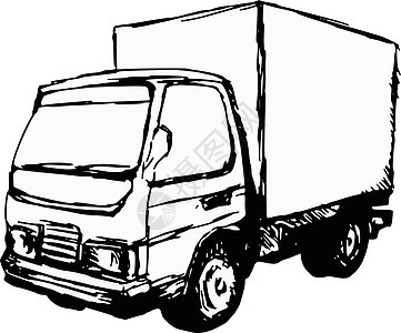 小卡车旅行送货运输货车货运速度物流插图车辆船运图片