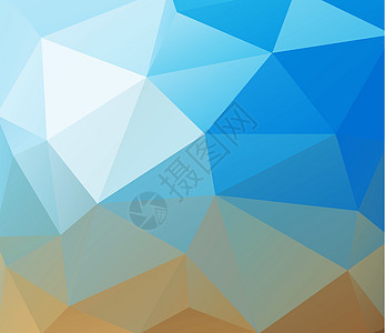 三角背景 蓝色多边形马赛克黄色公司红色光谱横幅技术创造力插图奢华图片