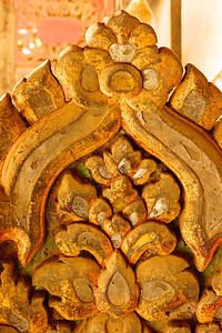 古泰艺术棕色宝石古董竹子奢华文化装饰品红色工作金子图片