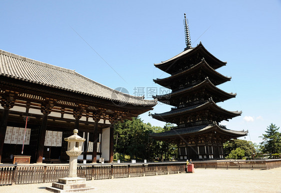 纳尔寺庙神社全景宗教公园建筑学神道宝塔地标文化图片