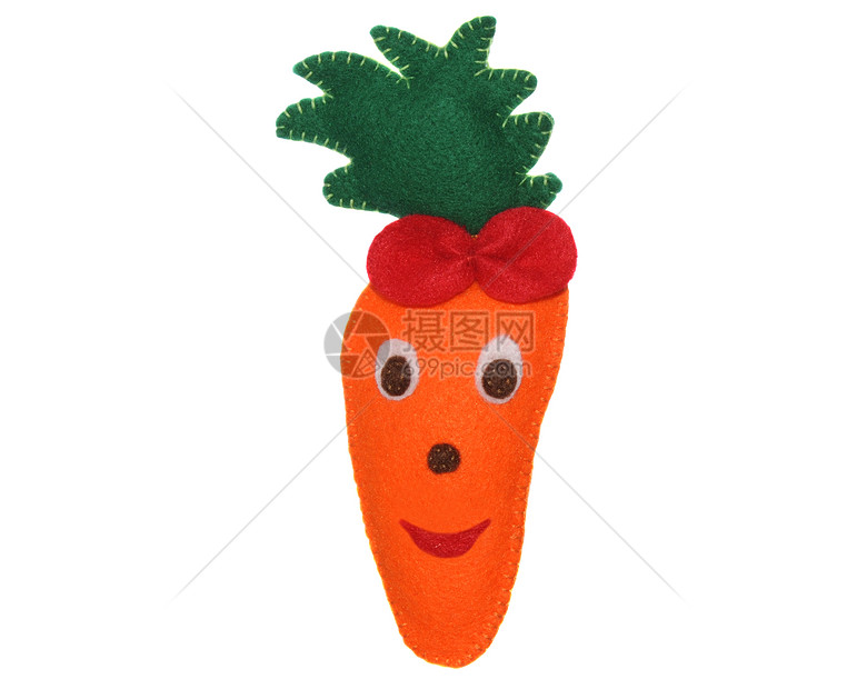 胡萝玩物羊毛蔬菜毛毡绿色植物玩具青菜手工橙子图片
