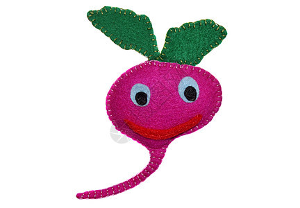 半紫紫色蔬菜手工青菜羊毛微笑玩具绿色植物玩物水晶图片