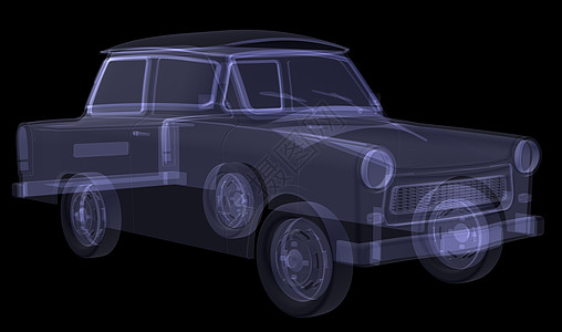 X光化成x光技术运输x射线黑色车辆蓝色背景图片
