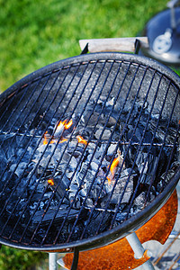 烧烤金属烧伤加热器烹饪家庭木炭火焰网格火炉玉米图片