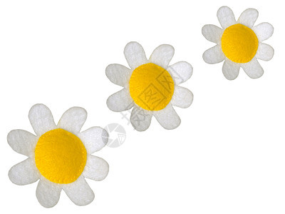 后代人黄色手工白色植物玩具玩物毛毡花朵羊毛图片