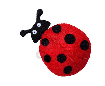 立体虫毛毡手工玩物羊毛昆虫红色玩具图片