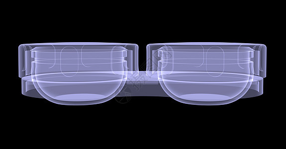 透镜容器 X光化卫生矫正光学案件x射线配件x光蓝色配饰宏观图片