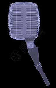 录音室麦克风金属x光x射线工作室乐器黑色蓝色话筒合金技术图片